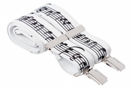 White Musical Note Braces